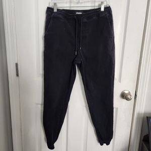 RSQ black pull on drawstring joggers hiking gorpcore outdoor men M